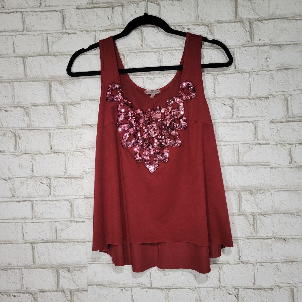 Charlotte Russe sequin red tank - Picture 4 of 11